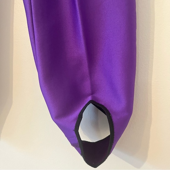 Fera Skiwear Purple Stirrup Ski Pants Wool Nylon Spandex (Bb) - Picture 5 of 16